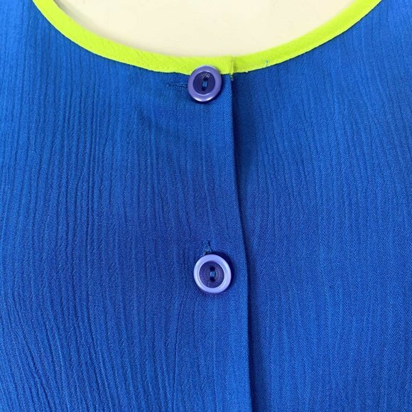 Diane Von Furstenberg Color Authority Blue Button - Picture 6 of 7